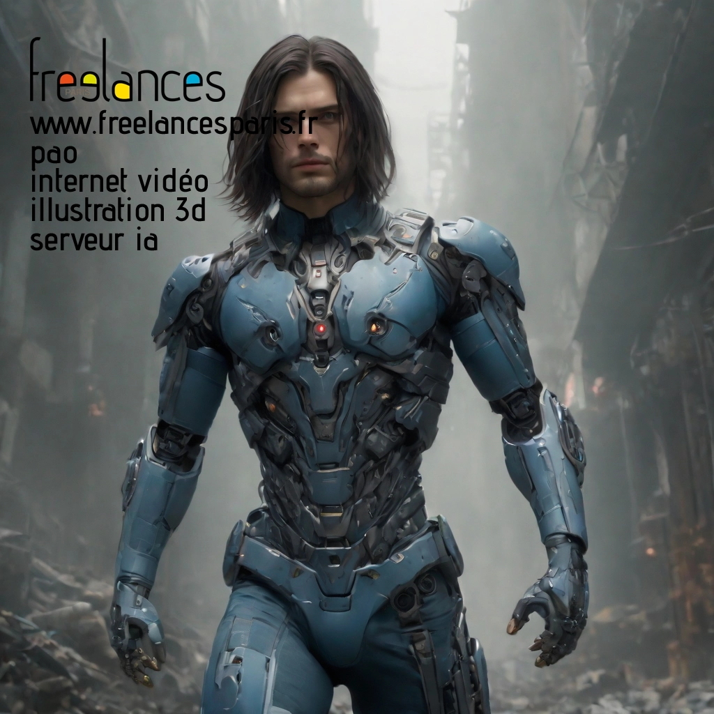 Pao mise en page internet vidéo illustration 3d serveur IA générative AI freelance paris studio de création magazines o0cf2ti0